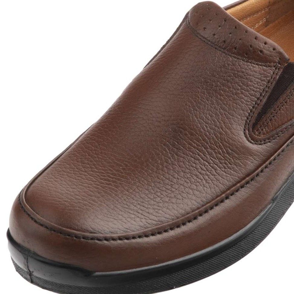 کفش روزمره مردانه آذر پلاس مدل چرم طبیعی کد 1A503 -  - 4