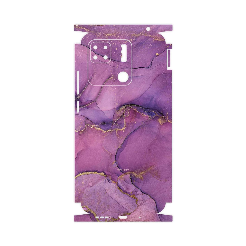 برچسب پوششی ماهوت مدل Purple Marble-FullSkin مناسب برای گوشی موبایل شیائومی Redmi 10A