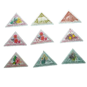 تمبر یادگاری مدل گل کد h-675 مجموعه 9 عددی