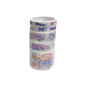 چسب نواری مدل واشی طرح تولد کد 0012 مجموعه 5 عددی