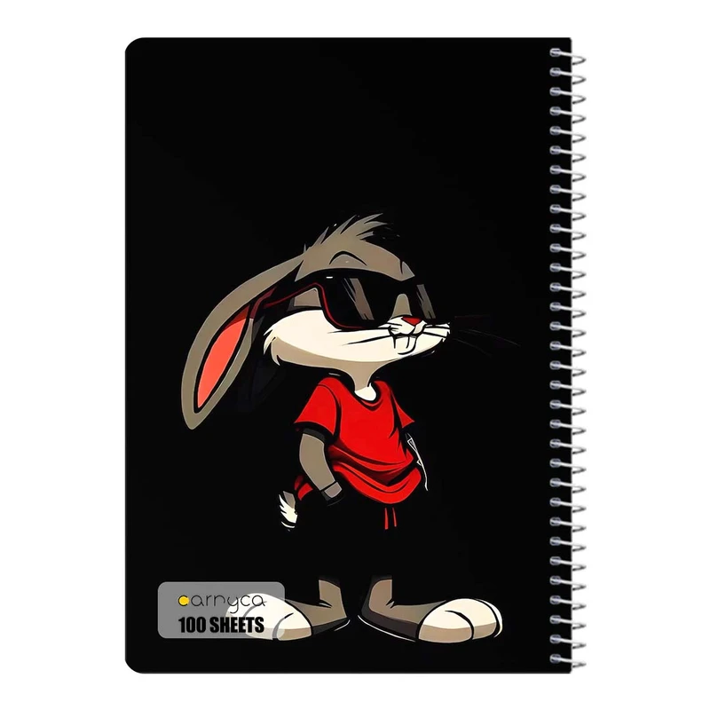 دفتر مشق 100 برگ سیمی کارنیکا طرح باگز بانی The Bugs Bunny کد 28082