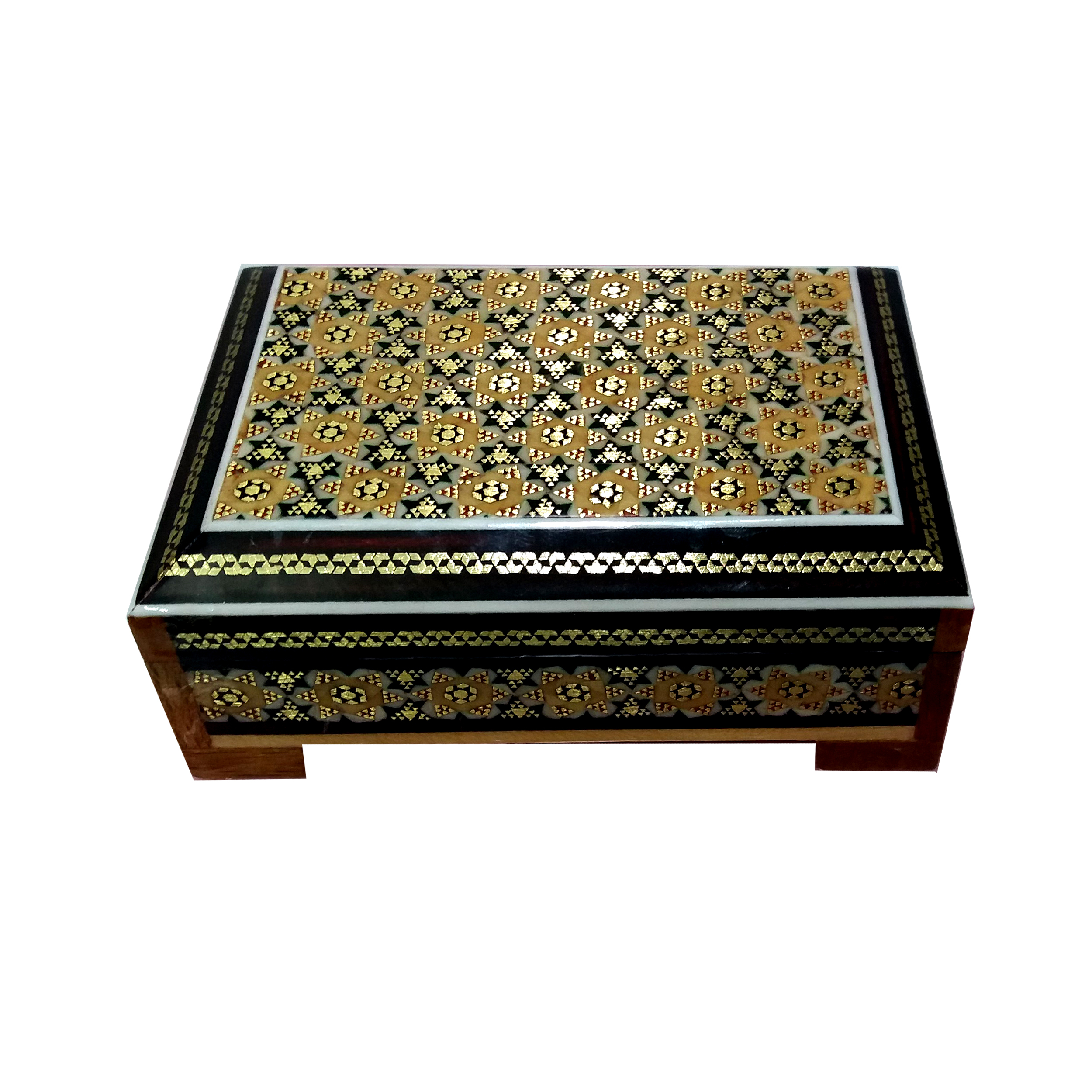 جعبه جواهرات خاتم کاری کد 625