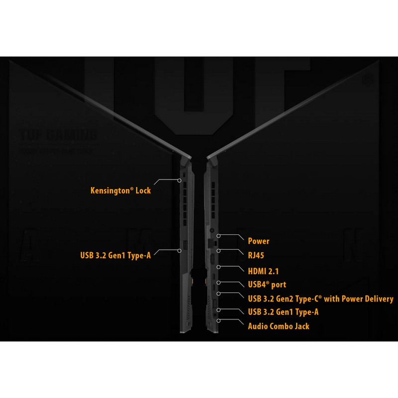 لپ تاپ 15.6 اینچی ایسوس مدل TUF Gaming A15 FA507NUR-LP001-R7 7435HS-16GB DDR5-1TB SSD-RTX4050-FHD