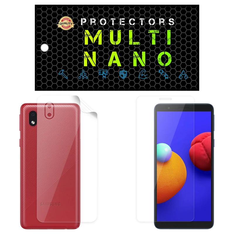  محافظ صفحه نمایش مولتی نانو مدل X-SFT مناسب برای گوشی موبایل سامسونگ Galaxy A01 Core به همراه محافظ پشت