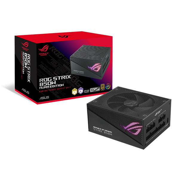 منبع تغذیه کامپیوتر ایسوس مدل ROG STRIX 850W Aura Edition