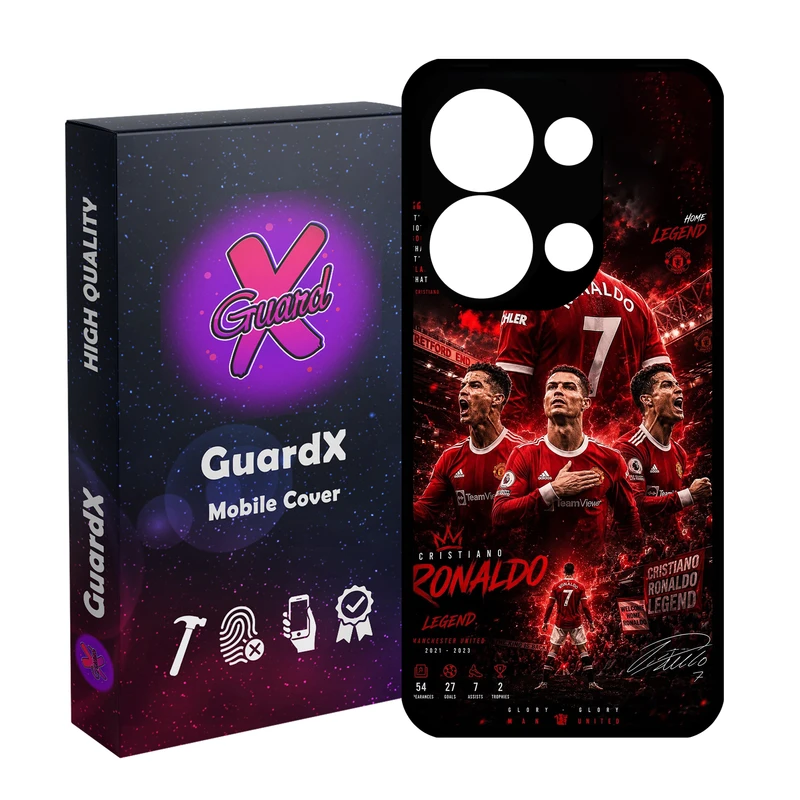 کاور گارد ایکس طرح Ronaldo مدل 11091 مناسب برای گوشی موبایل شیائومی Redmi Note 13 Pro 4G / Poco M6 Pro 4G