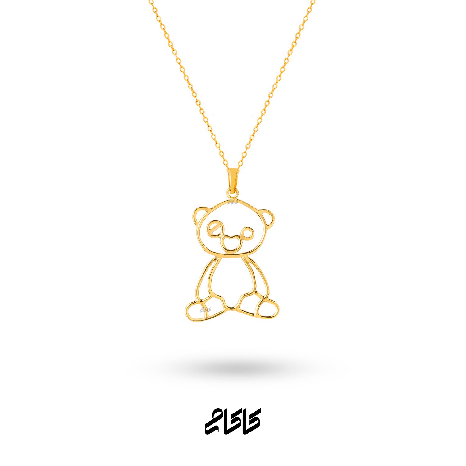 آویز گردنبند طلا 18 عیار زنانه کاکامی مدل خرس کد 333 -  - 2