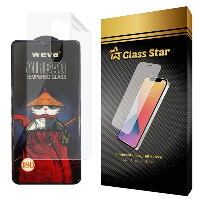 محافظ صفحه نمایش گلس استار مدل 2AIRN مناسب برای گوشی موبایل شیائومی Redmi Note 8 Pro به همراه محافظ پشت گوشی