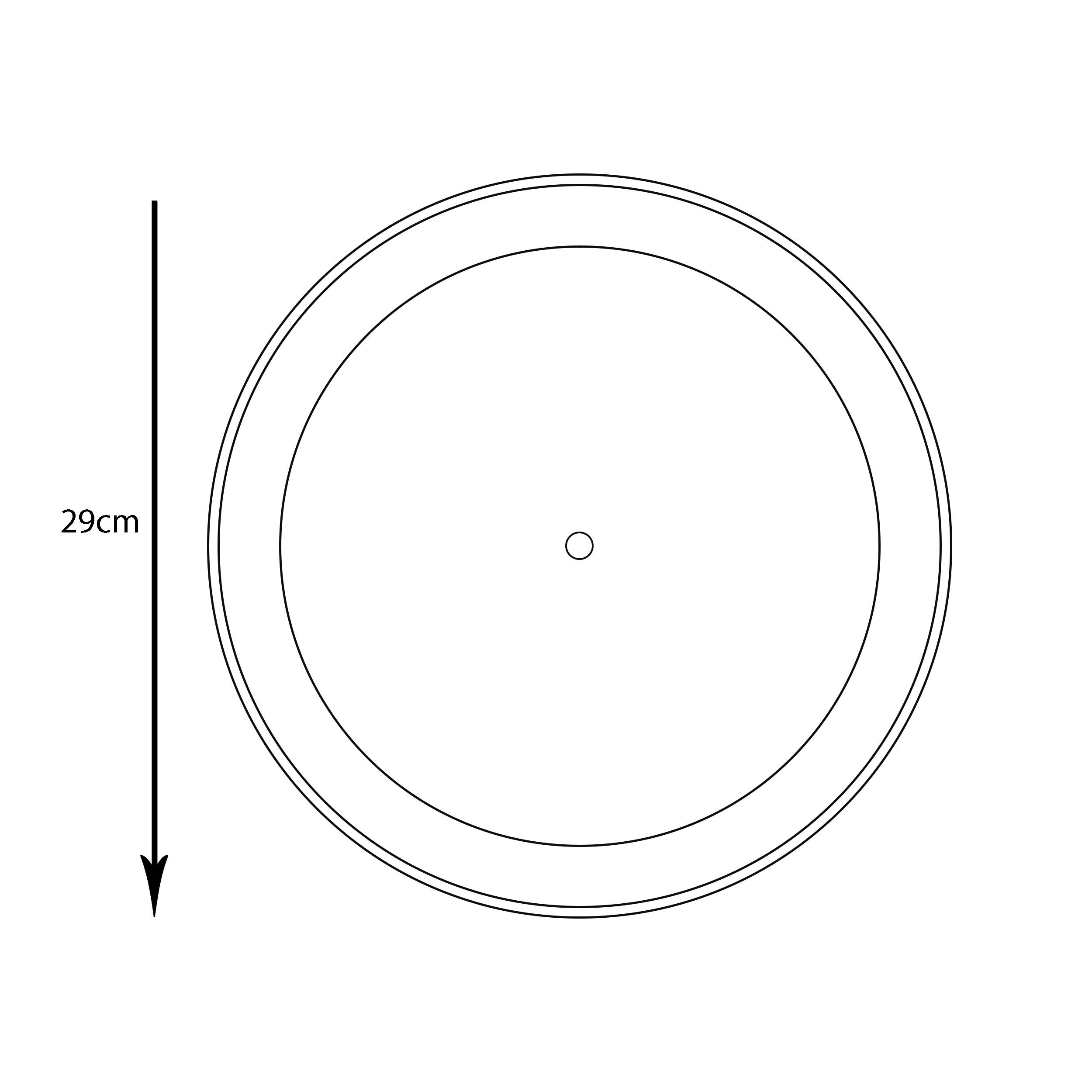 زیرگلدانی گل آذین مدل پلاستیکی گرد کد 169 بسته 2 عددی