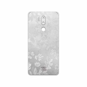 MAHOOT Silver-Wildflower Cover Sticker for LG G7 PLUS THINQ