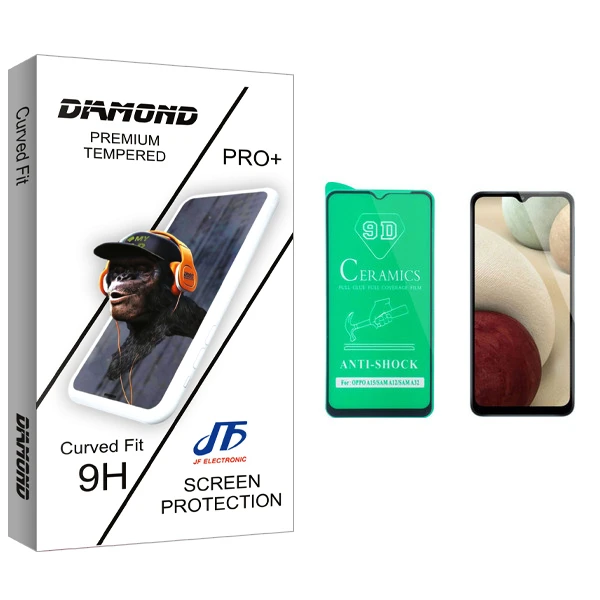 محافظ صفحه نمایش سرامیکی جی اف مدل Diamond glass مناسب برای گوشی موبایل سامسونگ Galaxy A12