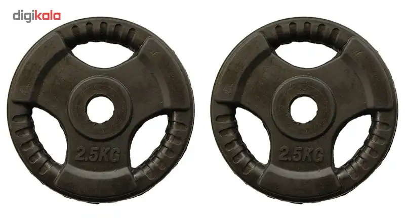 وزنه هالتر فرمانی خانگی 2.5 کیلویی دو عددی