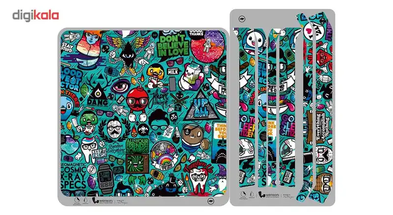 برچسب افقی پلی استیشن 4 اسلیم ونسونی طرح MIX2