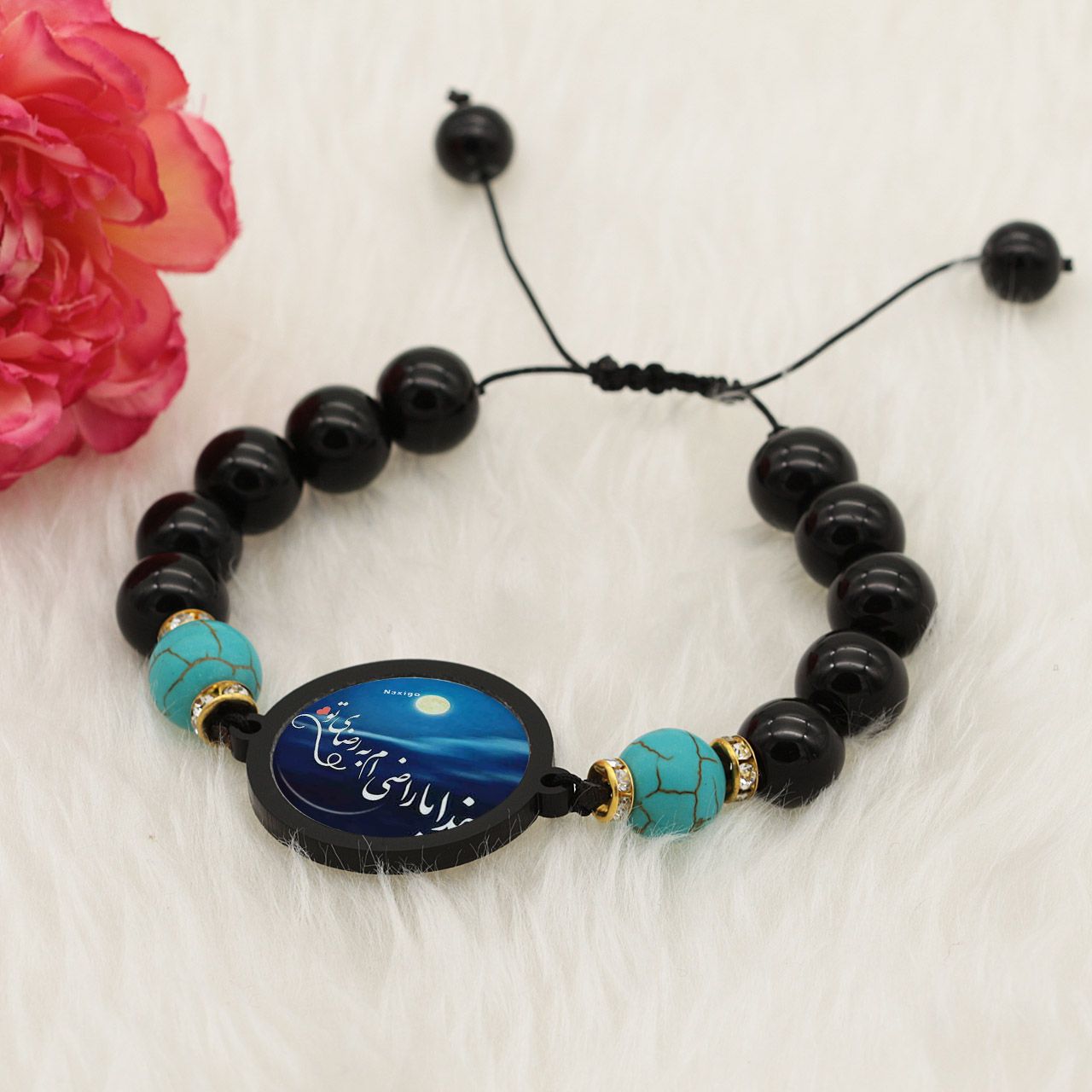 دستبند زنانه ناکسیگو طرح خدایا راضی ام به رضای تو کد BR4362 -  - 2