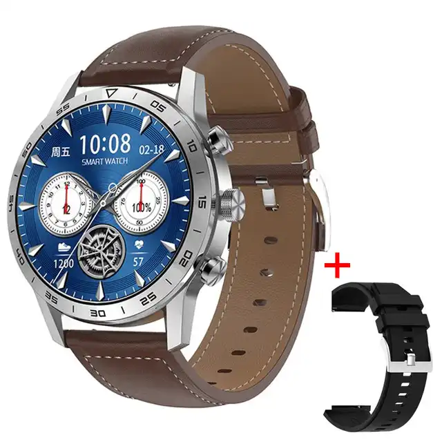 ساعت هوشمند مدل DT70 Premium طرح چرم