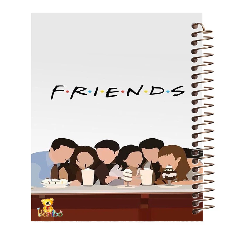 دفتر زبان 100 برگ سیمی بانیبو مدل friends کد3887