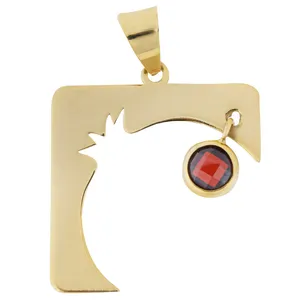 Maahak MM0598 Gold Necklace Pendant Plaque - Maya Maahak