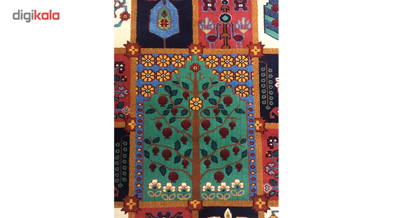 گبه ماشینی پارس نقش طرح شاهسون دارچینی گبه ماشینی پارس نقش طرح شاهسون دارچینی