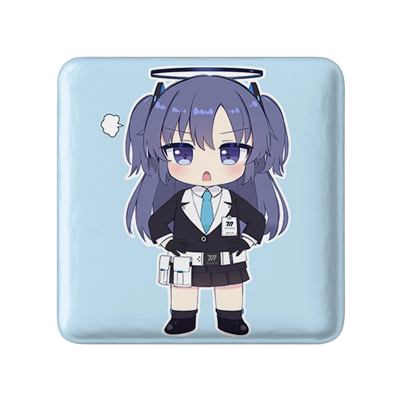 پیکسل خندالو طرح بازی آرشیو آبی (Blue Archive) مدل مربعی کد 34345