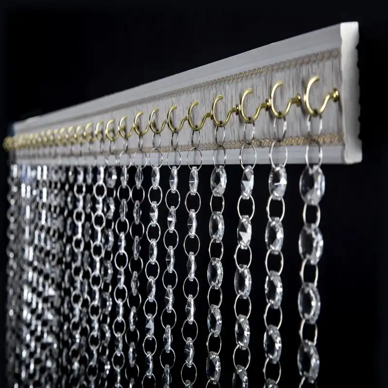 پرده آریا کریستال مدل کوتاه و بلند سایز 30x100 سانتی متر