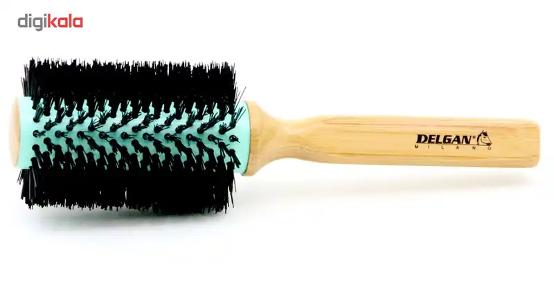 برس گرد حرارتی دسته بامبو سایز 40، 53، 63 و 73 میلی متری دلگان مدل W02-000001 بسته 4 عددی