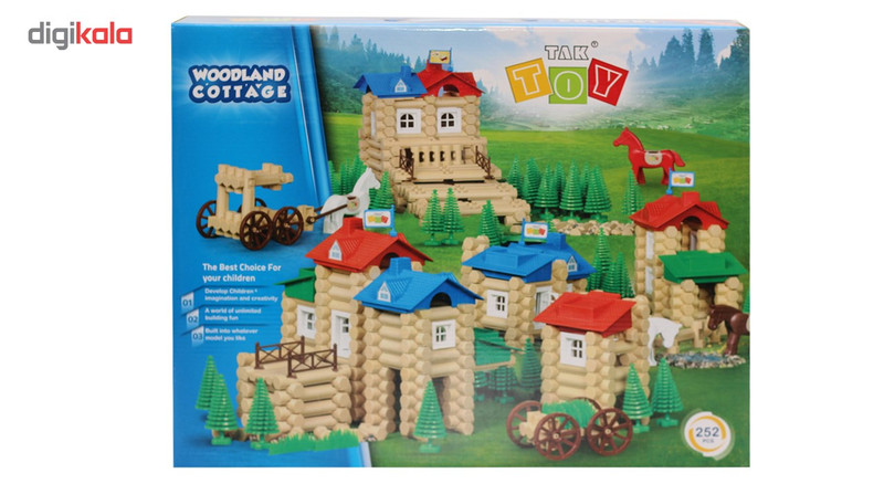 بازی ساختنی 252 تکه تک توی مدل کلبه جنگلی 1044
