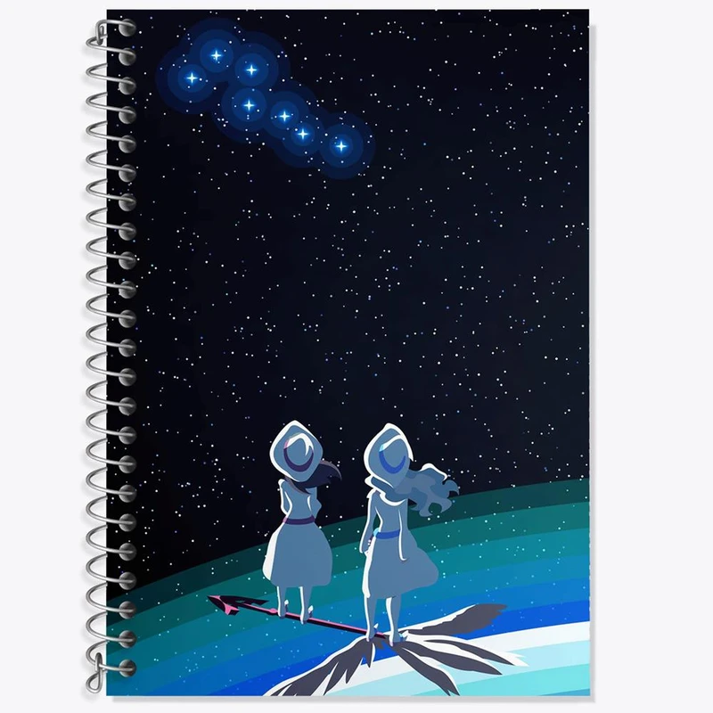 دفتر لغت 50 برگ خندالو مدل دیانا و اکو انیمه جادوگران کوچک Little Witch Academia کد 22930