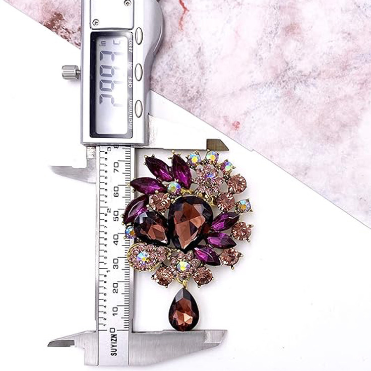 گل سینه زنانه شهر جواهر مدل SJ-BR010-PP