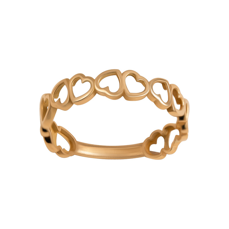 انگشتر طلا 18 عیار زنانه جواهری سون مدل 5717 سایز 54