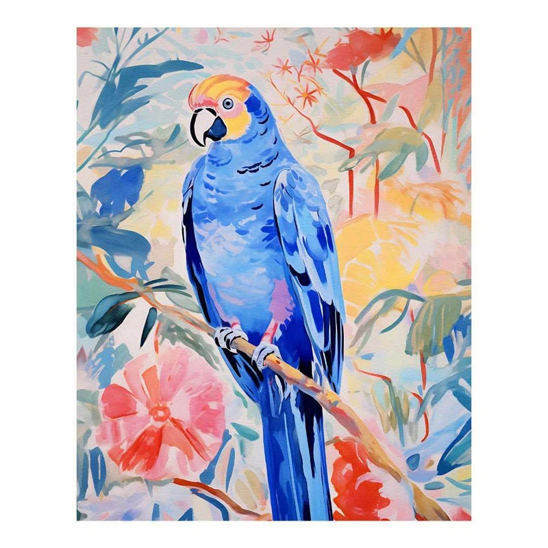 پوستر مدل عکس پرنده مکاو