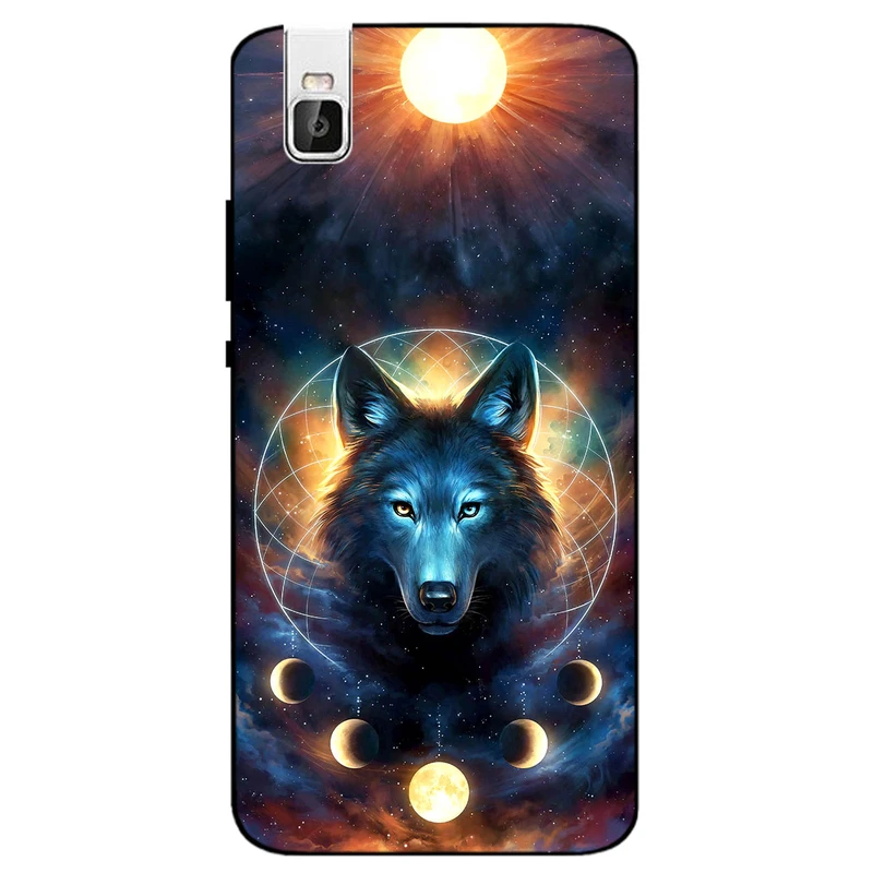 کاور مگافون طرح گرگ و ماه مدل 8006 مناسب برای گوشی موبایل آنر 7i      