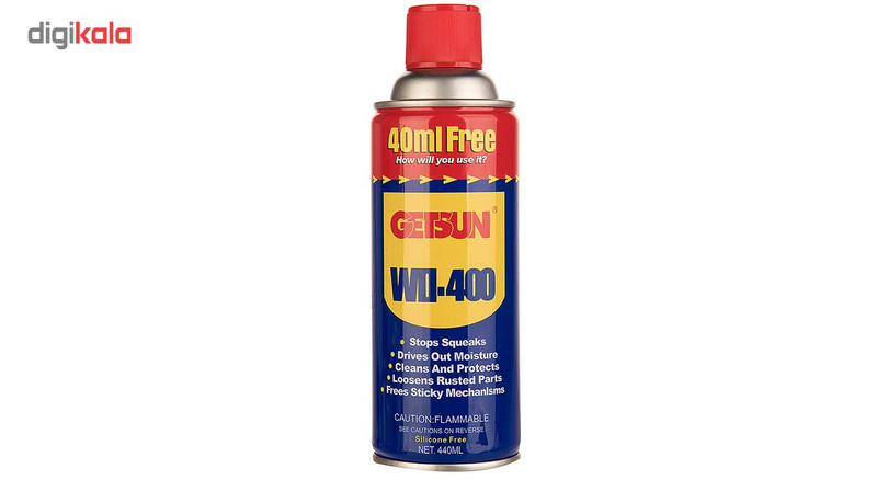 اسپری روان کننده و زنگ بر گتسان مدل WD-400 حجم 440 میلی لیتر