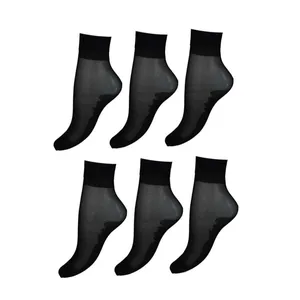 جوراب ساق کوتاه زنانه بهپوش مدل کفه دار شیشه ای 1.20 بسته 6 عددی