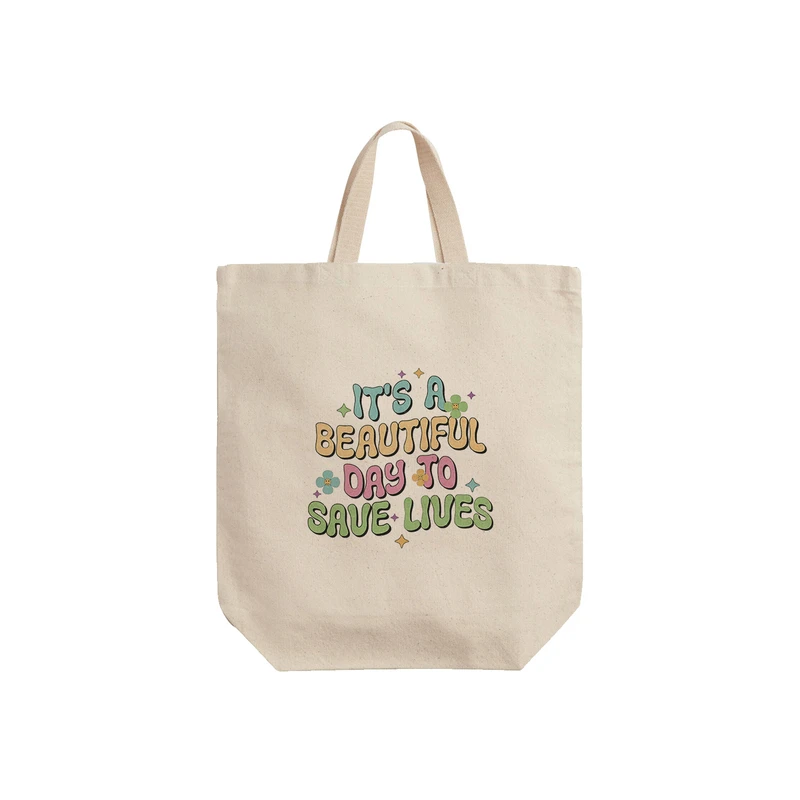 ساک خرید ترمه طراحان ایده مدل پزشک زن قهرمان کد cfp2005 - S