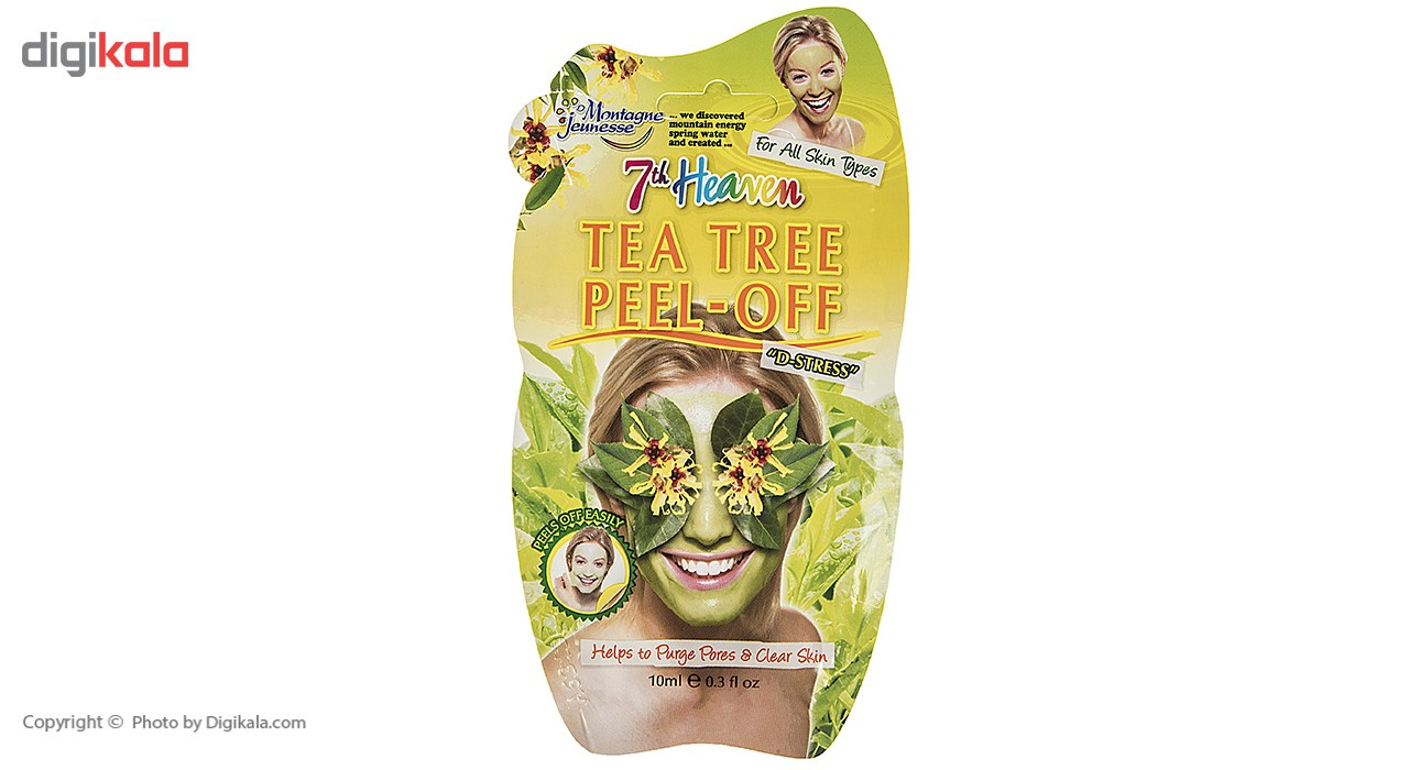 ماسک لایه بردار صورت مونته ژنه سری 7th Heaven مدل Tea Tree حجم 10 میلی لیتر