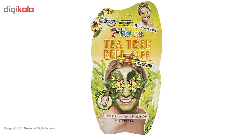 ماسک لایه بردار صورت مونته ژنه سری 7th Heaven مدل Tea Tree حجم 10 میلی لیتر