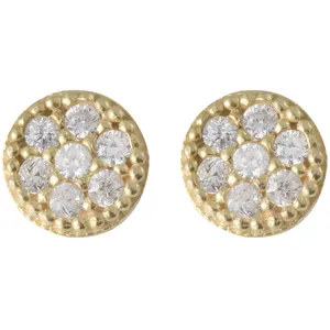 گوشواره طلا 18 عیار رزا مدل EG90