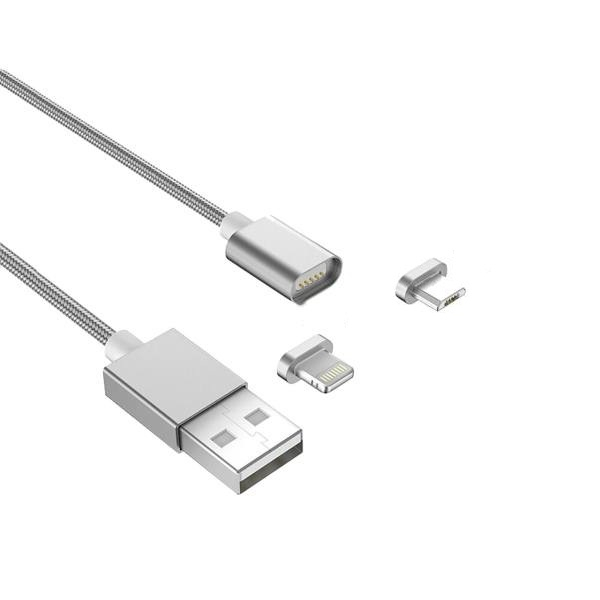 کابل تبدیل مغناطیسی USB به لایتنینگ/MicroUSB مدل BWOO-2 in 1 طول 1 متر