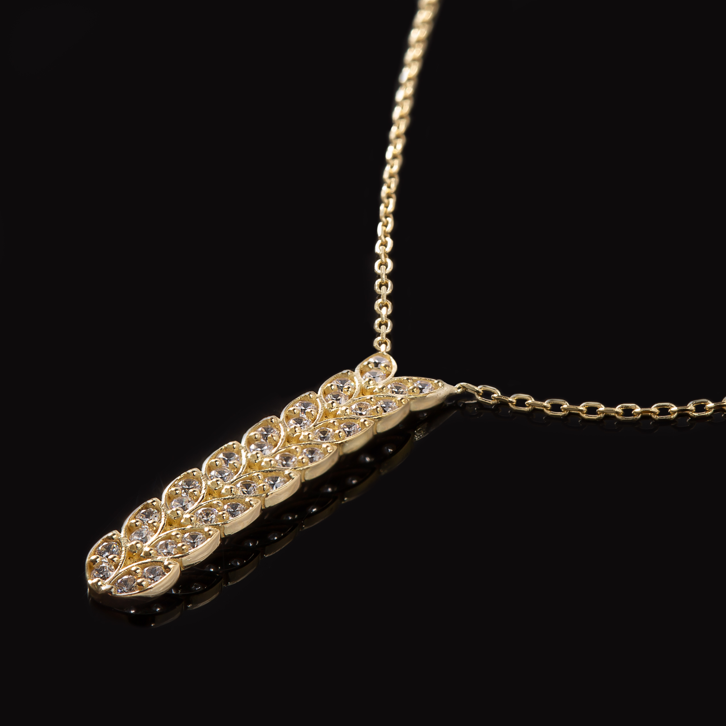 گردنبند طلا 18 عیار زنانه جواهری سون مدل 3187 -  - 2