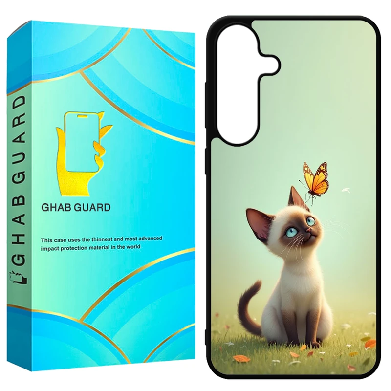 کاور قاب گارد طرح گربه مدل GCHPS24 مناسب برای گوشی موبایل سامسونگ Galaxy S24