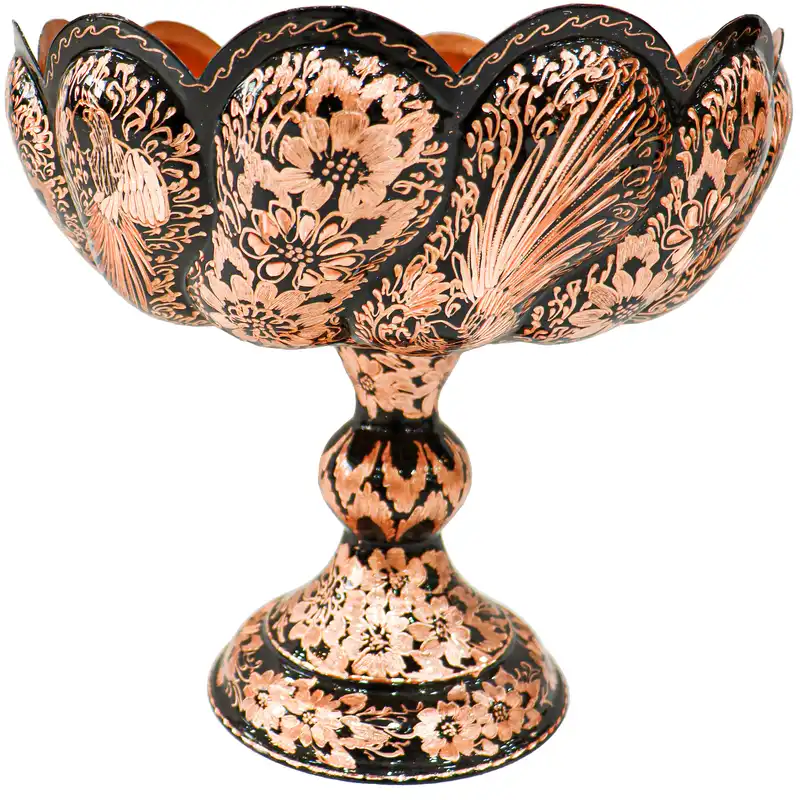 میوه خوری مسی مدل الماس تراش کد 30