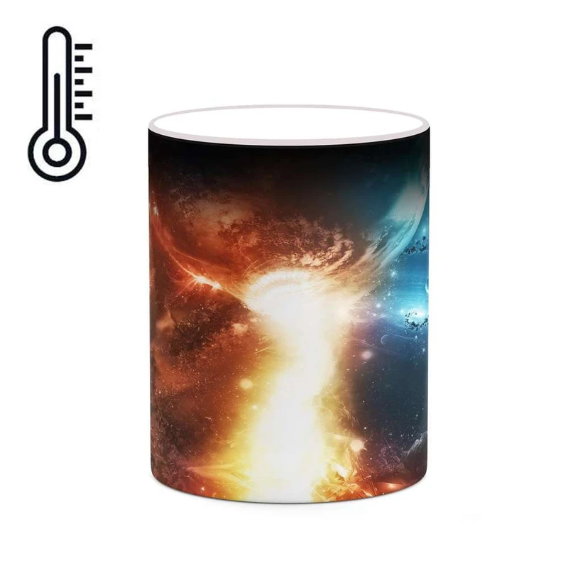 ماگ حرارتی کاکتی مدل فضا و کهکشان کد mgh20116