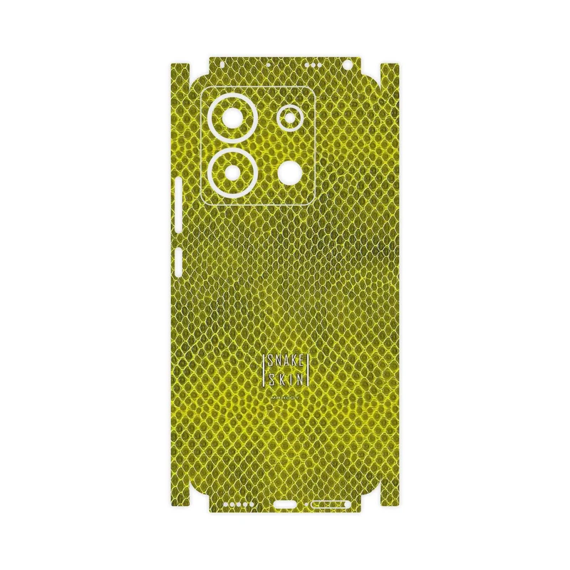 برچسب پوششی ماهوت مدل Yellow Snake Skin-FullSkin مناسب برای گوشی موبایل شیائومی Poco X6