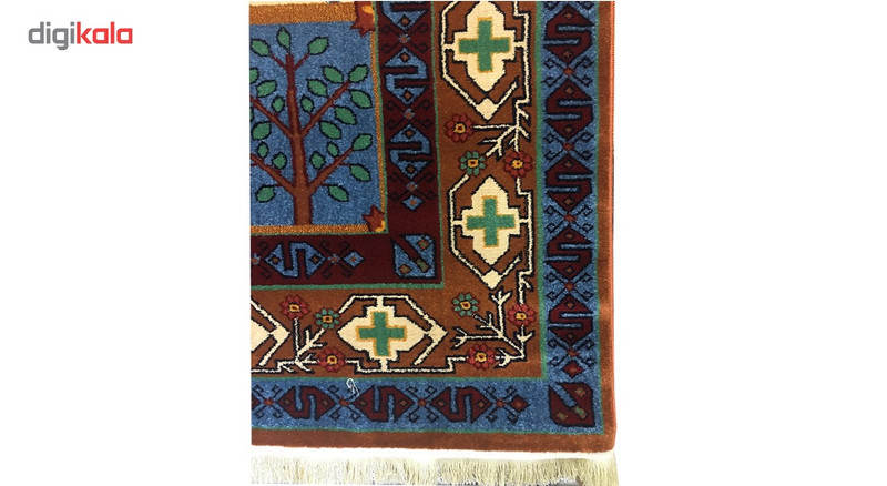 گبه ماشینی پارس نقش طرح شاهسون دارچینی گبه ماشینی پارس نقش طرح شاهسون دارچینی