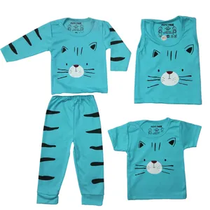 ست 4 تکه لباس نوزادی مدل BLU14