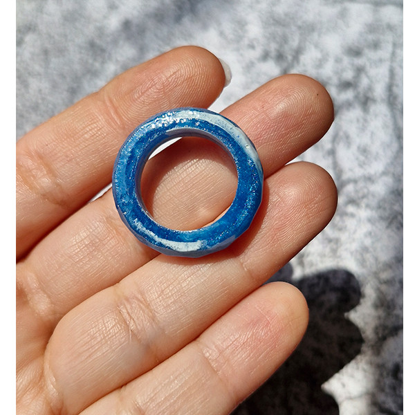 انگشتر دخترانه مدل رزینی کد 18