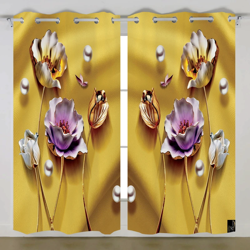 پرده رنس مدل C33-50824 سایز 290x140 سانتی متر