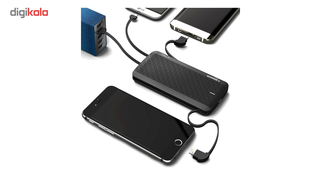 شارژر همراه آی واک مدل UBT8000X ظرفیت 8000 میلی آمپر ساعت