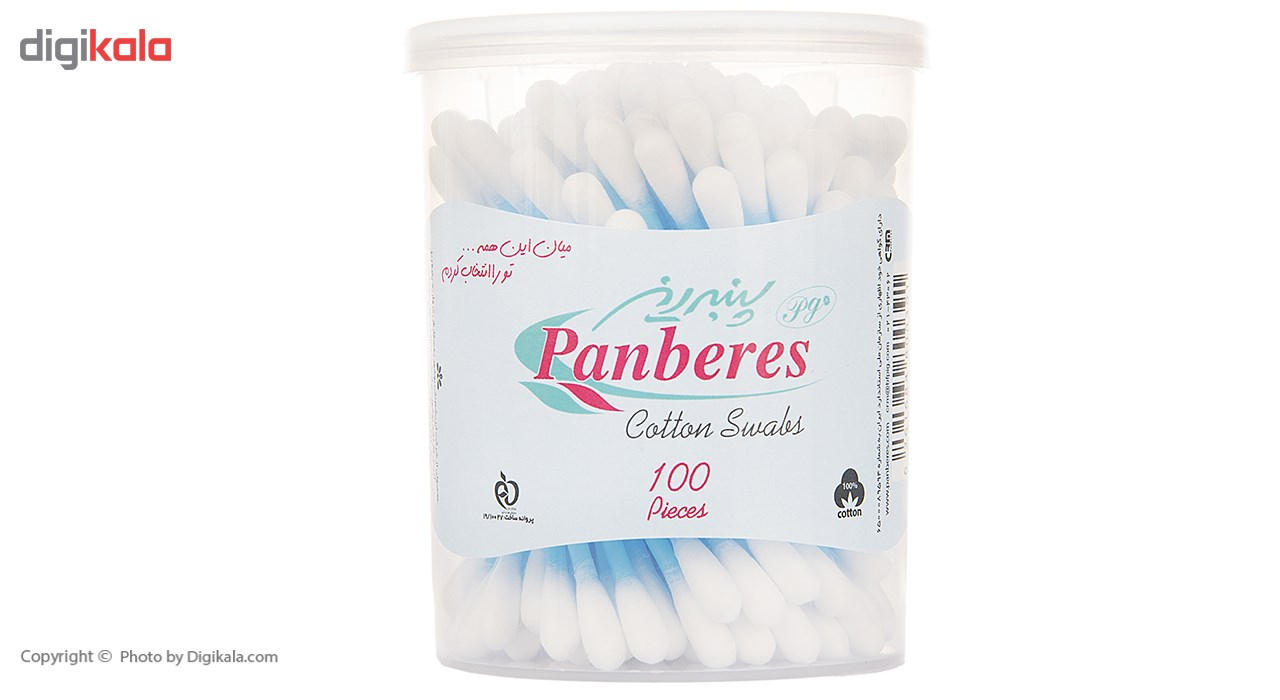 گوش پاک کن پنبه ریز بسته 100 عددی