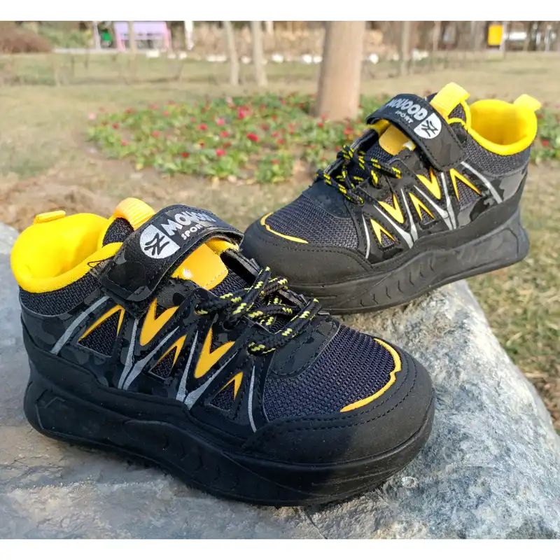 کفش مخصوص پیاده روی بچگانه مدل رایان طبی کد t.a.j رنگ زرد